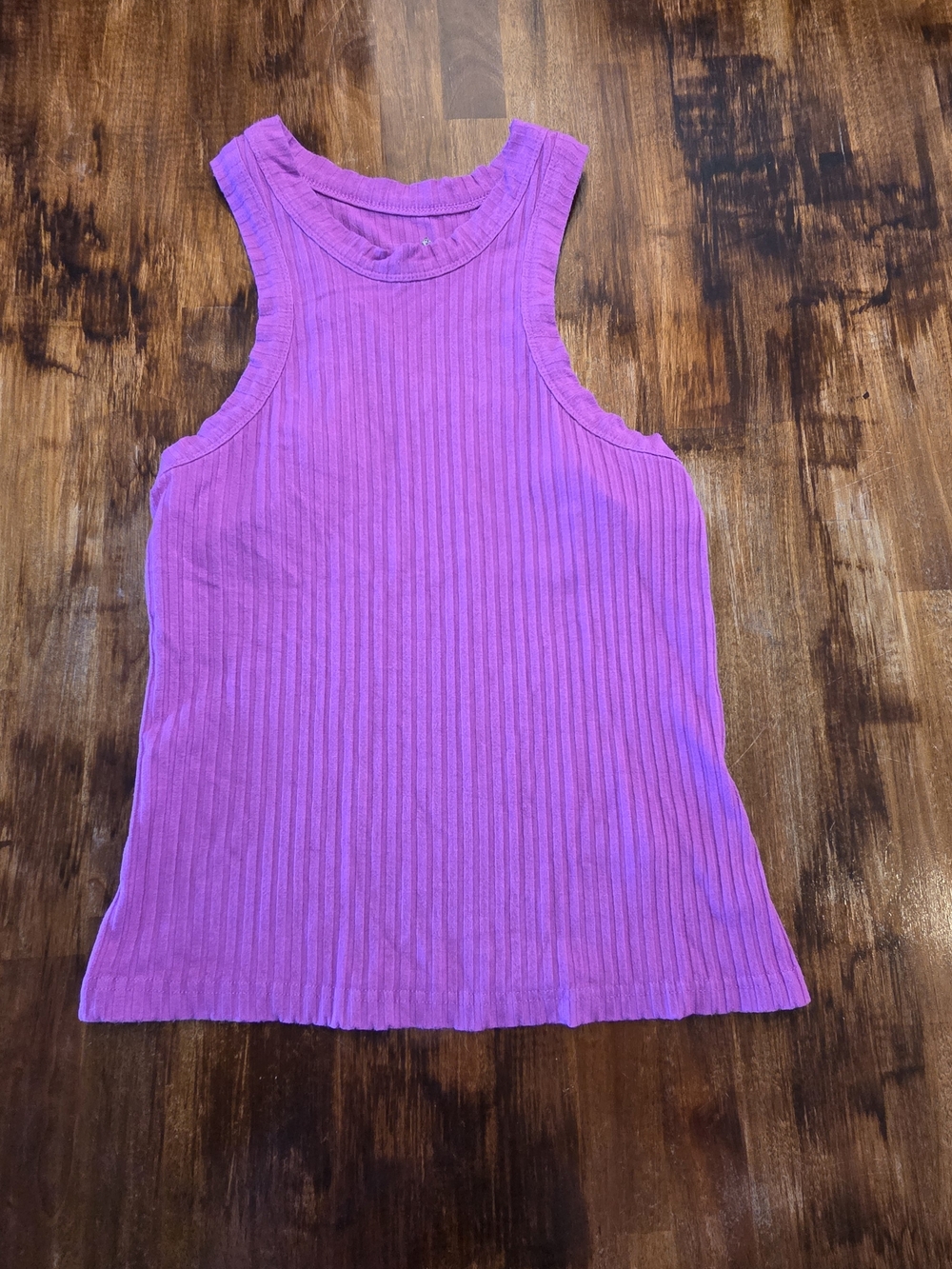 FP Movement by Free People Ribbed Racerback Tank Top in Pinkish Purple Color